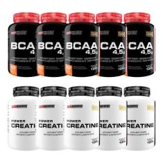 Kit 5X Bcaa 4.5 Tangerina 100G+ 5X Power Creatina 100G - Bodybuilders
