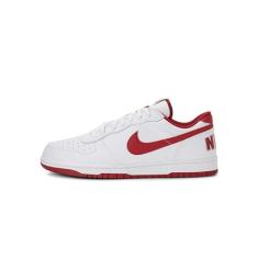 Nike Tênis masculino Big Low, Branco/vermelho academia, 40