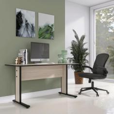 Escrivaninha Mesa Escritório Gerência MX150 Maxxi 150cm Preto Casablan