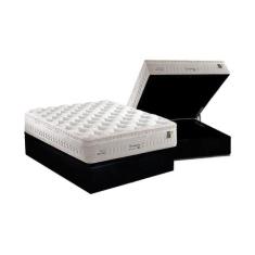 Cama Box Baú Casal: Colchão Molas MasterPocket Ensacadas Anjos Impress