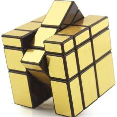 Cubo Mágico Mirror Cube espelhado Blocks Shengshou dourado