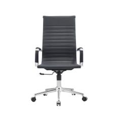 Cadeira Esteirinha Presidente Giratória Estofada com Rodízios Espresso Móveis Preto