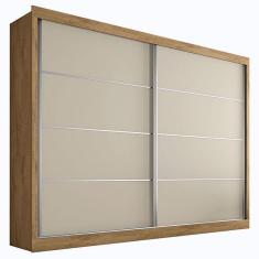 Guarda Roupa Solteiro Flex 2 Portas E 4 Gavetas Verona Plus ? Made Marcs - Amendoa