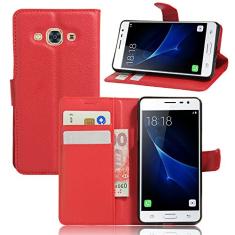 Capa para Samsung Galaxy J3 PRO â€“ Capa carteira flip de couro PU de para Samsung Galaxy J3 PRO, capa de proteção de telefone estilo empresarial, capa com [compartimentos para dinheiro e