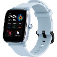 Relógio Smartwatch Amazfit gts 2 Mini Azul, Tela 1,55, gps, à Prova D'Água IP68, Modos Esportivos, Notificações e Sensores de Saúde