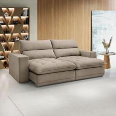 Sofá Retrátil e Reclinável 290cm Martinho Boucle - Celflex
