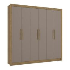 Guarda-Roupas Casal Casal 6 Portas e 2 Gavetas Multimóveis CR35154, No