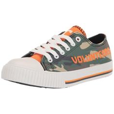 FOCO Tênis feminino NCAA Camo cano baixo lona tênis