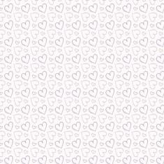 Papel Parede Corações Em Linhas Laranja E Lilás Autocolante