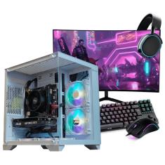 PC Gamer Completo Ryzen 5 4500, RTX 3050, 16GB DDR4, SSD 480GB, 600W 80 Plus, AQUA010-E