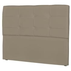 Cabeceira Casal Cama Box 140cm London Corino Areia