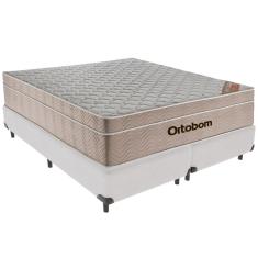 Cama Box Branco E Colchão Airtech Springpocket Molas Ensacadas Queen Ortobom