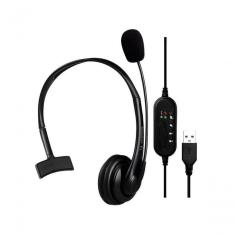 Headset Office Fortrek Fk 731a Usb Preto
