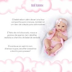 Boneca Bebe Reborn Silicone Menina Realista Com Acessórios - Cegonha R