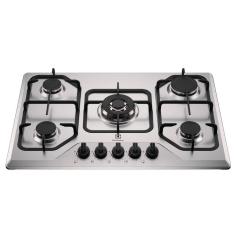 Cooktop Electrolux 5 Bocas Experience Inox Grades Duplas Ferro Fundido (KE5XC)