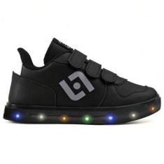 Tenis Infantil De Led Casual Escolar Sapatenis Homem Street Calce Facil-Masculino
