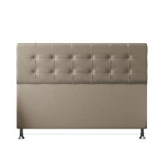 Cabeceira Casal 1,95m Atenas Suede Bege Dal Poz Estofados