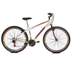 Bicicleta Tridal Evolution Mountain Bike Aro 29 36 Raios Freios V-brake - Branco