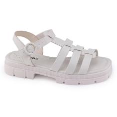 Sandália Tratorada feminina Moleca 5475.102 aranha fivela