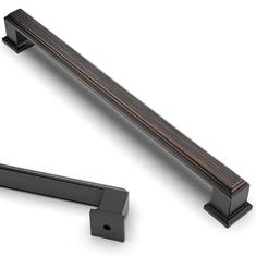 Asidrama Pacote com 10 puxadores de armário de cozinha de bronze polido a óleo 7,5 polegadas (192 mm) Puxadores de armário de cozinha para puxadores de gaveta de armário