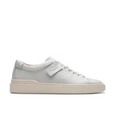 Clarks Tênis masculino Craft Swift, Couro branco, 41
