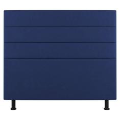 Cabeceira Cama Box Casal Queen Size Malik 160cm Suede Azul - Abmaza