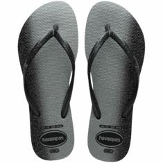 Chinelo Havaianas Feminino, Slim Gloss 33/4 Preto, Havaianas