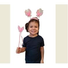 Fantasia infantil Fadinha com Varinha e Tiara - Lynx Produções artisti