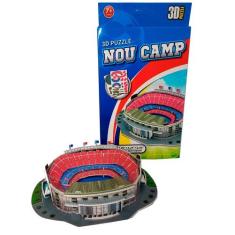 Quebra Cabeça 3D  Mini Estádio Camp Nou Barcelona 27 Peças - Estilo Bo