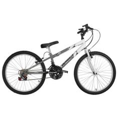 Bicicleta Ultra Bikes Aro 24 Rebaixada Bicolor, Cinza fosco, Branco, A