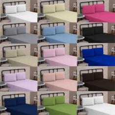 Lençol Cama de Casal 01 Peça Liso Sem Elástico Cama Box e Beliche - DO