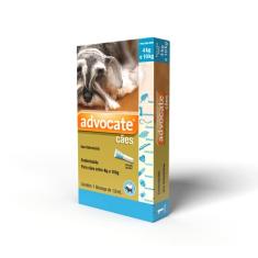 Antipulgas Advocate Bayer para Cães de 4kg até 10kg - 3 Bisnagas de 1,0ml