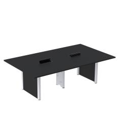 Mesa de Reunião 2400x1400 Mrcpb2414pp Preto/Branco