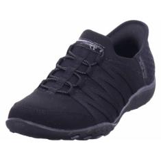 Skechers Breathe Easy feminino - Roll with Me, Preto, 35