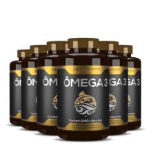 6x omega 3 oleo de peixe premium 240caps hf suplementos