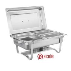 Rechaud Inox 3 Cubas 9 Litros 1/2 E 1/4 65mm Original Richoa