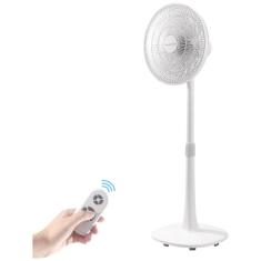 Ventilador Pedestal com 7 Lâminas, 4 Velocidades e Altura Ajustável, 110V BananaDeer, Branco