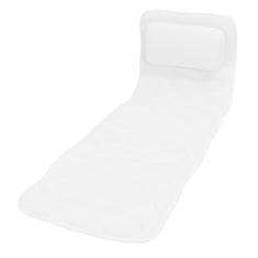 Travesseiro de Banho para Banheira, Travesseiro de Spa Macio de 50,2 pol. Com Almofada para Costas e Encosto de Cabeça, Gancho, Ventosa, Travesseiro de Banheira Ergonômico,
