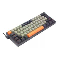 Teclado Gamer Fizz K617Rgb-Og Gy Bk Rgb Switch Brown Laranja - Redrago