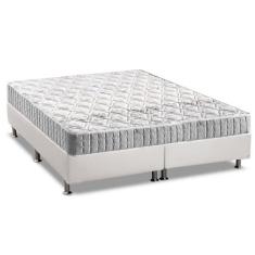 Cama Box Queen: Colchão Espuma Anjos D33 Orthosono + Base CRC Courano 