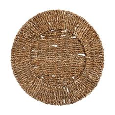 Mimo Style Sousplat Rattan de Fibra Natural, Cor Escura. Elegante e Charmoso Perfeito Para Sua Mesa Posta. Perfeito Para Todas as Ocasiões. Perfeito Para uma Mesa Tropical. Medidas: 33x2cm