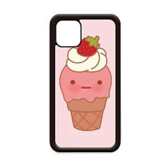 Capa de sorvete com expressão de creme de morango para iPhone 11 Pro Max para Apple Mobile Case