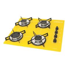 Fogão Cooktop Chamalux 4 Bocas Ultra Chama Amarelo 127v/220v