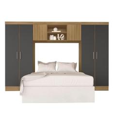 Guarda Roupa Casal Modulado Rubia Boreal/grafite - Móveis Arapongas Boreal/grafite