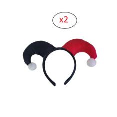 Fantasia Tiara Arco Pierrot Adulto/ Infantil Carnaval-2un - Lynx produ