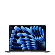 Apple Macbook Air 13", M4, com CPU de 10 núcleos, GPU de 8 núcleos, 16GB RAM, 256GB SSD - Meia-noite