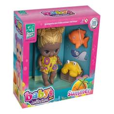 Boneca Babys Collection Mini Negra - Super Toys 496
