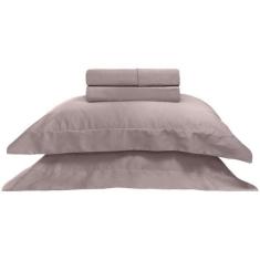 Jogo De Cama Casal Platine 4 Peças Bege - Buettner