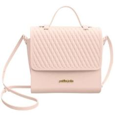 Bolsa Petite Jolie Malu Efeito Matelasse Alça Tiracolo  Preto Único-Feminino