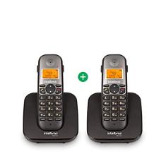 Telefone Sem Fio Digital com Ramal Adicional TS 5122 Preto Intelbras